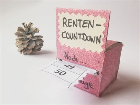 Weitere ideen zu geldgeschenke basteln, geldgeschenke selber basteln, geldgeschenke. Countdown zur Rente und für den Ruhestand - dorfmama.de ...