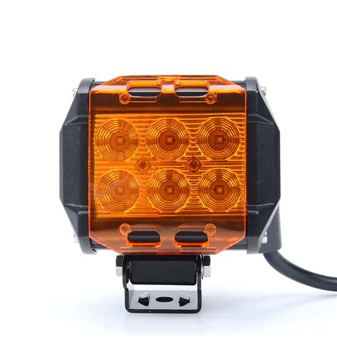 Kawell 18w K7 73 Series Led Light Bar Off Road Light Cover Amber Color