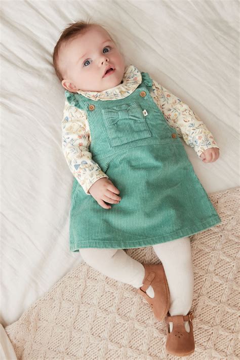 Buy 2 Piece Baby Pinafore Dress And Bodysuit Set 0mths 2yrs From Next