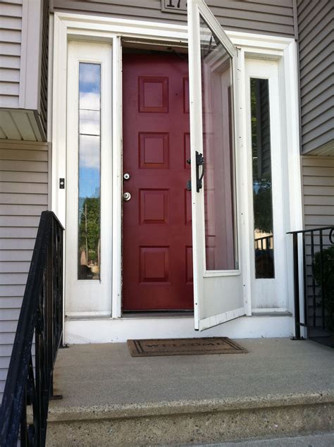 Front Door From Outside Behr Cinnamon Cherry Exterior House Colors
