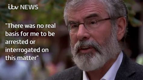 Gerry Adams Tells Itv News There Was No Basis For His Arrest Over Jean Mcconville Ira Murder