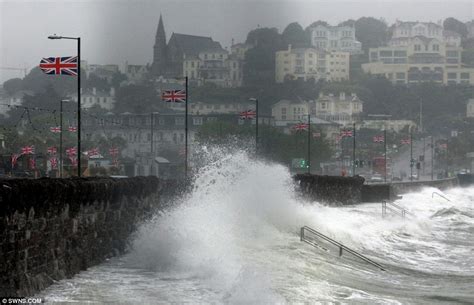 Britain Battered By Driving Rain Gales And Flooding As Met Office