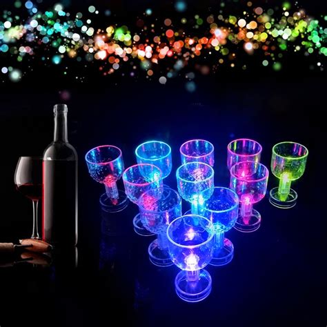 50ml Flash Light Up Cups Flashing Shots Light Led Bar Night Club Party
