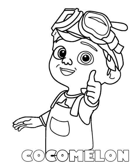 Logo Cocomelon Coloring Page Free Printable Coloring Pages For Kids