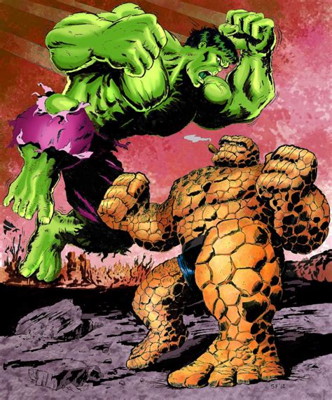 Hulk Vs The Thing By Lostin Incredible Hulk Hulk Comic Marvel