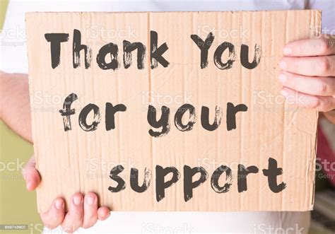 Thank You For Your Support Message Stock Photo Download Image Now