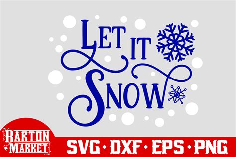 Let It Snow Svg Dxf Eps Png