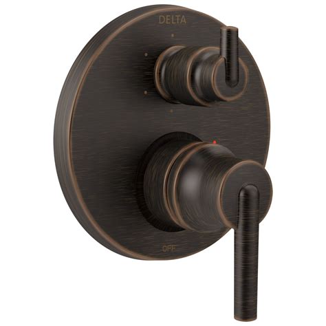 Delta Trinsic Collection Venetian Bronze Monitor 14 Shower Faucet Cont