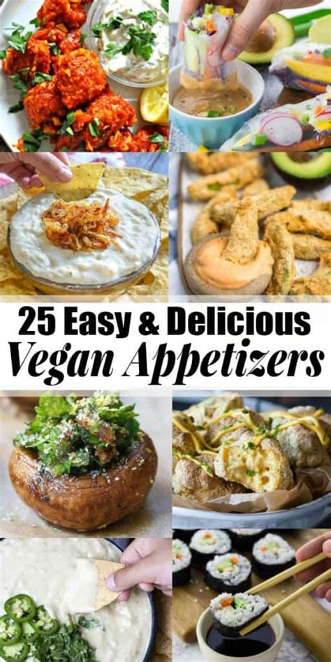 These recipes are sure to be the hit of the holiday party from food.com. Vegan Appetizers - 25 Delicious Recipes! - Vegan Heaven