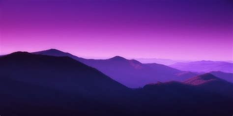 Purple Is My Thing Nc Mountains Purple Sky Natural Landmarks