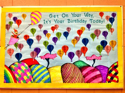All The Places Youll Go Birthday Board Birthday Bulletin Boards