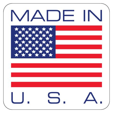 Made In Usa Label 4 X 4
