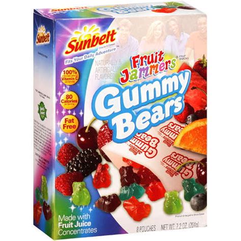 Fruit Jammers Fruit Snacks Gummy Bears 8 Ct