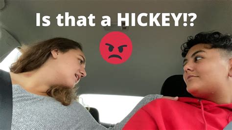 Hickey Prank On Girlfriend Freaks Out Youtube