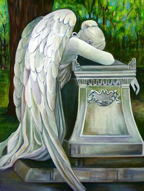 Weeping Angel Painting By Susan Santiago