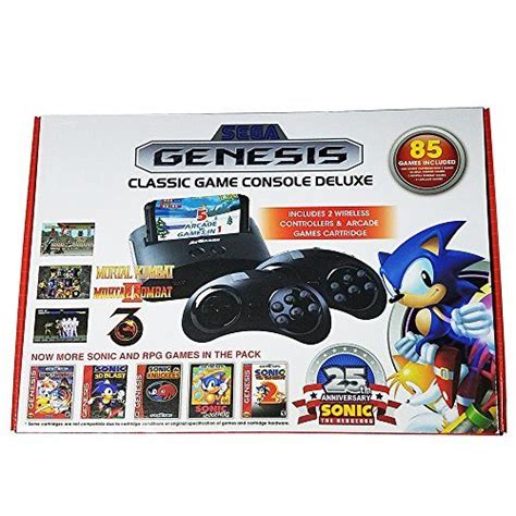 Sega Genesis Classic Game Player Deluxe 85 Builtin Games New 2016