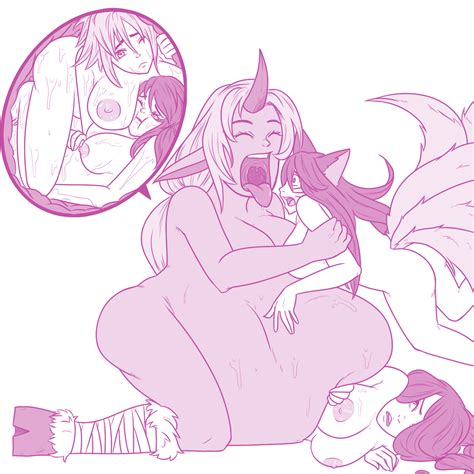 Rule 34 Ahri Belly Big Belly Just A Little Vore League Of Legends