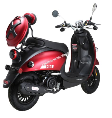 Italica Motors Mini 50cc Gas Scooter Moped Retro Style 1 Year Warranty