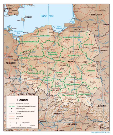 Mapa Carreteras Polonia Español