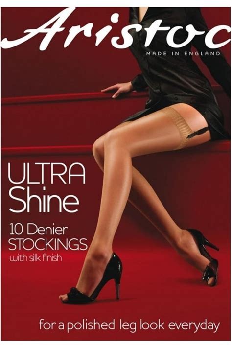 Aristoc Ultra Shine 10 Denier Plain Top Stockings