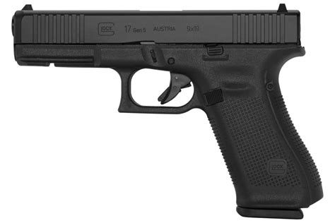 Glock 17 Gen5 9mm Full Size Pistol With Front Serrations 10 Round