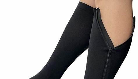 zippered compression socks size chart