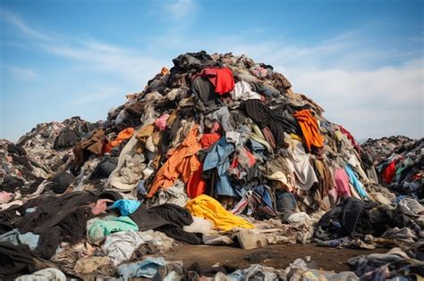 Premium Ai Image Clothes Piled In Landfill