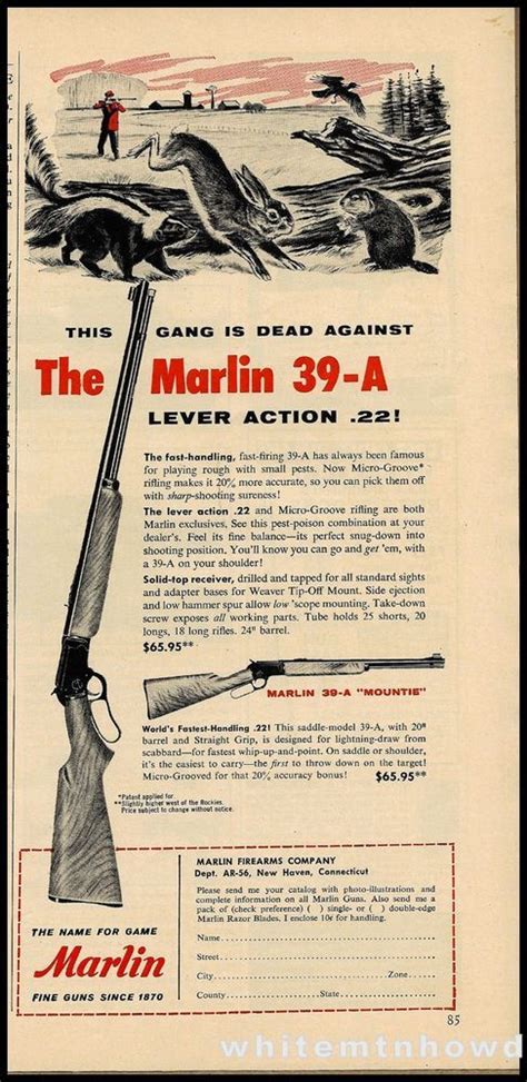 131 Best Marlin Firearms Ads Articles Images On Pinterest Firearms Rifles And Advertising
