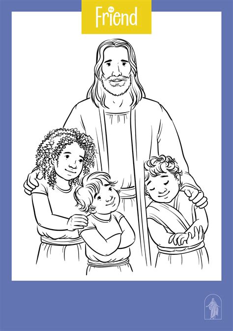 Coloring Page Of Jesus Christ And Children Jesus Coloring Pages