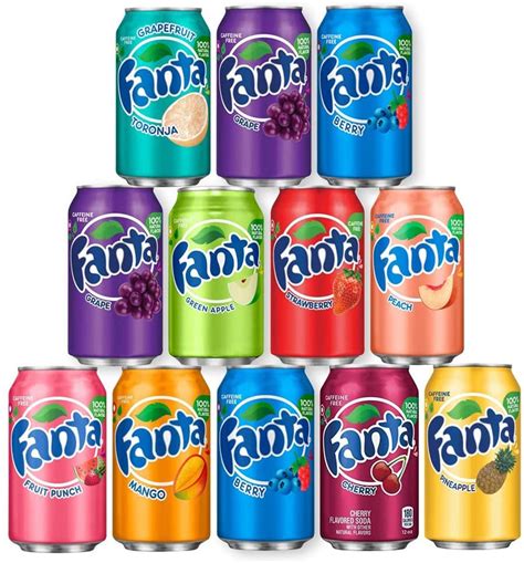 Fanta Mixed 5 Can Selection Sale Etsy