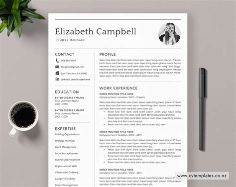 However, medical assistance may not cover more remote or rural areas. CV Template for MS Word, Professional Curriculum Vitae, CV ...