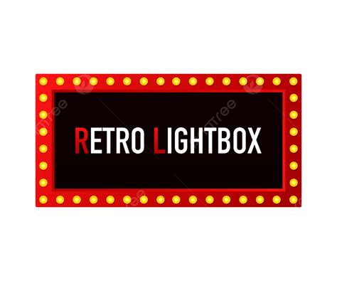 Retro Lightbox Vector Png Images Retro Lightbox Billboard Vintage