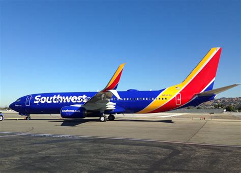 Southwest Airlines New Livery Heart Two First Revenue Flight Into Bur