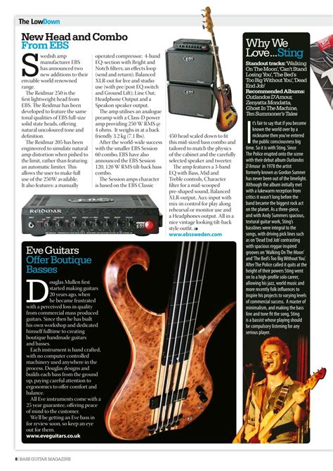 Bass Player Uk Magazine 74 January 2012 Back Issue