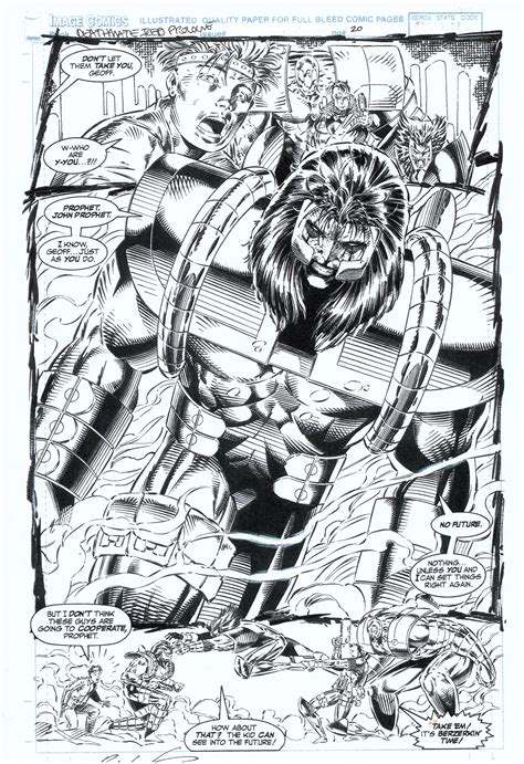 Rob Liefeld 1993 Deathmate Prologue Page Comic Art For Sale