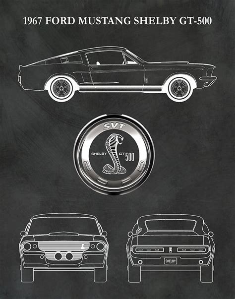Ford Mustang Shelby Gt500 1967 Matte Poster The Best T For Car