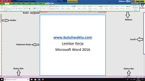 Tampilan Lembar Kerja Microsoft Word Tingkat Dasar Sampai Terampil My