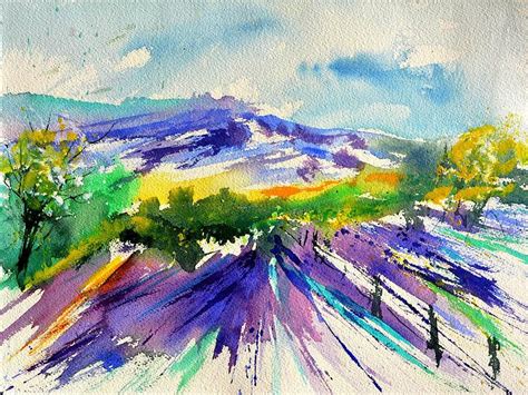 Provence And Lavender Painting By Pol Ledent Painting Watercolor