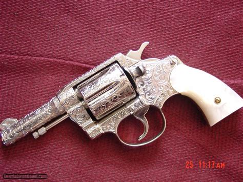 Colt Detective Special3 38splnickel Plated And Fully Master Engraved