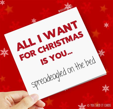 All I Want For Christmas Is You Spreadeagled On The Bed Etsy Uk