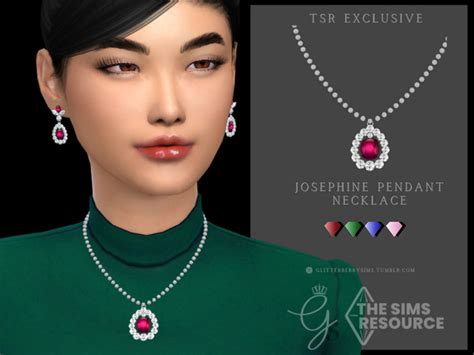 The Sims Resource Josephine Pendant Necklace