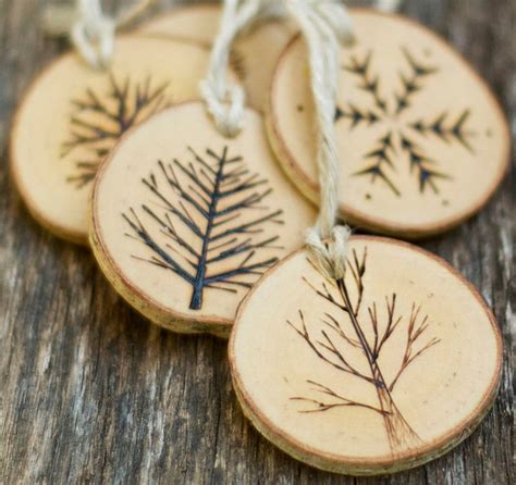 Made From Birch Tree These Hand Crafted Christmas Ornaments Will Add A