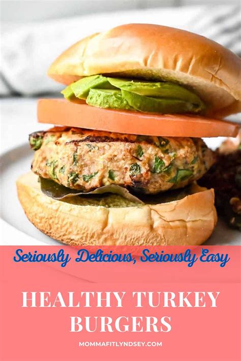 Best Juicy Healthy Turkey Burger Recipe Momma Fit Lyndsey Recipe In