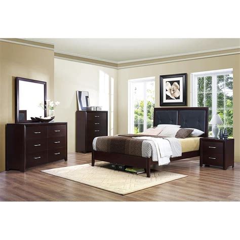 Pemberly Row Contemporary Wood Eastern King Bed In Espressoblack