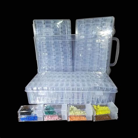 Diamond Painting Accessories 64 Grid Container DIY Diamant Embroidery