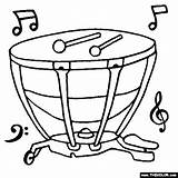 Timpani Drum Thecolor Musikinstrumente Choir Fosterginger Fête Malbücher Clipartmag Mashabli sketch template