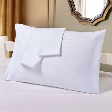 Plain Rectangular White Cotton Pillow Cover Size 17x27 Inch At Rs 99