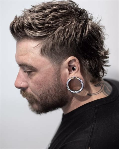 A Short And Spiky Mullet With Messy Flow Menshairtrends Newmenshair
