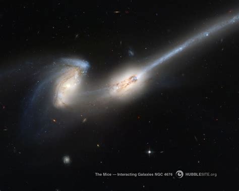 Colliding Galaxies The Hubble Space Telescope Captured This Image Of
