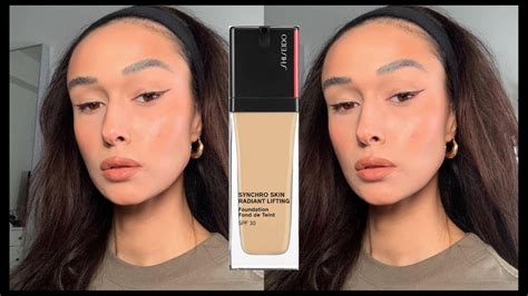 Shiseido Synchro Skin Radiant Lifting Foundation Review Youtube